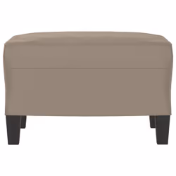 vidaXL Poggiapiedi Tortora 60x50x41 cm in Tessuto Microfibra - Vista aggiuntiva 3