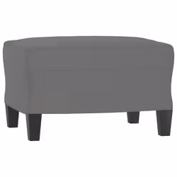 Poggiapiedi Grigio Scuro 60x50x41 cm in Tessuto Microfibracod mxl 126519 - Vista aggiuntiva 2