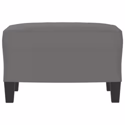 Poggiapiedi Grigio Scuro 60x50x41 cm in Tessuto Microfibracod mxl 126519 - Vista aggiuntiva 3