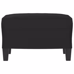 vidaXL Poggiapiedi Nero 60x50x41 cm in Tessuto Microfibra - Vista aggiuntiva 3