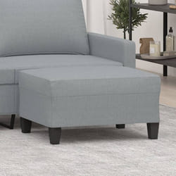 Vidaxl - Poggiapiedi Grigio Chiaro 70x55x41 cm in Tessuto 77936