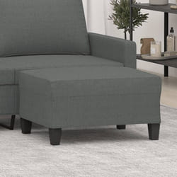 Vidaxl - Poggiapiedi Grigio Scuro 70x55x41 cm in Tessuto 20961