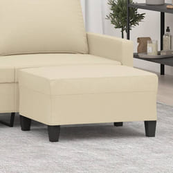 Vidaxl - Poggiapiedi Crema 70x55x41 cm in Tessuto 22895