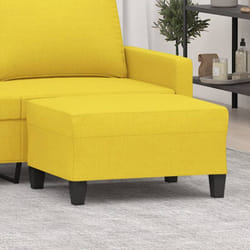 Vidaxl - Poggiapiedi Giallo Chiaro 70x55x41 cm in Tessuto 42046