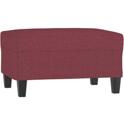 Poggiapiedi Rosso Vino 70x55x41 cm in Tessuto vidaXL