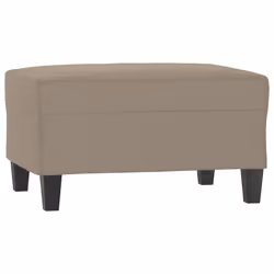vidaXL Poggiapiedi Tortora 70x55x41 cm in Tessuto Microfibra - Vista aggiuntiva 2