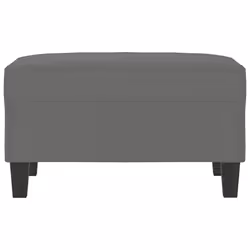 vidaXL Poggiapiedi Grigio Scuro 70x55x41 cm in Tessuto Microfibra - Vista aggiuntiva 3