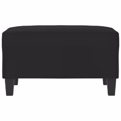vidaXL Poggiapiedi Nero 70x55x41 cm in Tessuto Microfibra - Vista aggiuntiva 3