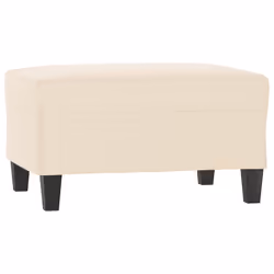 Poggiapiedi Beige 70x55x41 cm in Tessuto Microfibracod mxl 71412 - Vista aggiuntiva 2