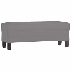 vidaXL Panca Grigio Scuro 100x35x41 cm in Tessuto - Vista aggiuntiva 2