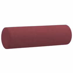 vidaXL Cuscini Decorativi 2 pz Rosso Vino Ø15x50 cm in Tessuto - Vista aggiuntiva 3