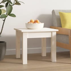Vidaxl - Tavolino da Salotto, Tavolino da caffè Bianco 35x35x30 cm Legno Massello di Pino