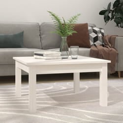 Vidaxl - Tavolino da Salotto Bianco 55x55x30 cm Legno Massello di Pino