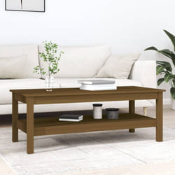 Tavolino da Salotto, Tavolino da caffè Miele 110x50x40 cm Legno Massello di Pino Vidaxl