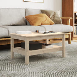 vidaXL Tavolino da Salotto 80x50x40 cm Legno Massello di Pino
