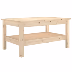 vidaXL Tavolino da Salotto 80x50x40 cm Legno Massello di Pino - Vista aggiuntiva 2