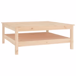 vidaXL Tavolino da caffè 100x100x40 cm in legno massello di pino - Vista aggiuntiva 2