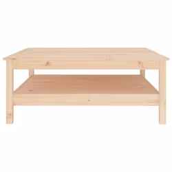 vidaXL Tavolino da caffè 100x100x40 cm in legno massello di pino - Vista aggiuntiva 3