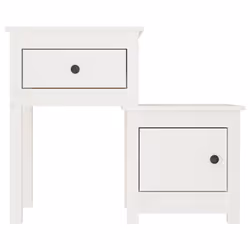 VidaXL 814541 comodino Bianco - Vista aggiuntiva 4