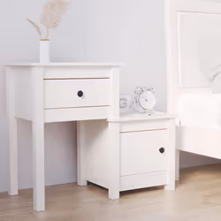 VidaXL 814542 comodino Bianco