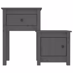 VidaXL 814543 comodino Grigio - Vista aggiuntiva 4
