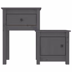 VidaXL 814544 comodino Grigio - Vista aggiuntiva 5