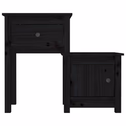 VidaXL 814548 comodino Nero - Vista aggiuntiva 5