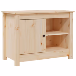 vidaXL Mobile Porta TV 70x36,5x52 cm in Legno Massello di Pino - Vista aggiuntiva 2