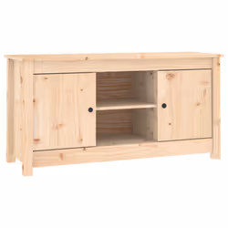 vidaXL Mobile Porta TV 103x36,5x52 cm in Legno Massello di Pino - Vista aggiuntiva 2