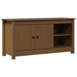 vidaXL Mobile Porta TV Ambra 103x36,5x52 cm in Legno Massello di Pino - Vista aggiuntiva 2
