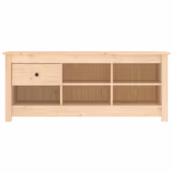 vidaXL Scarpiera 110x38x45,5 cm in Legno Massello di Pino - Vista aggiuntiva 3