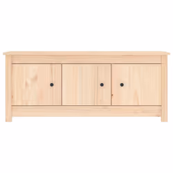 vidaXL Scarpiera 110x38x45,5 cm in Legno Massello di Pino - Vista aggiuntiva 3