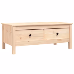 vidaXL Tavolino da Salotto 100x50x40 cm Legno Massello di Pino - Vista aggiuntiva 2