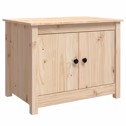 vidaXL Tavolino da Salotto 71x49x55 cm in Legno Massello di Pino - Vista aggiuntiva 2
