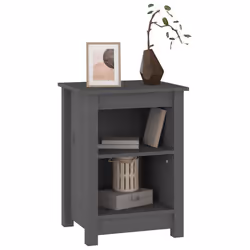 VidaXL 820961 comodino Grigio - Vista aggiuntiva 5