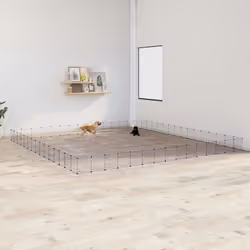 Questa affidabile gabbia per animali offre uno spazio ampio e sicuro che permette ai vostri amati animali domestici di allena ...