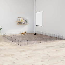 Vidaxl - Gabbia per Animali con Pannelli e Porta Nero 35x35 cm Acciaio varie dimensioni dimensioni: 60 Pannelli