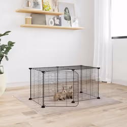 Questa affidabile gabbia per animali offre uno spazio ampio e sicuro che permette ai vostri amati animali domestici di allena ...