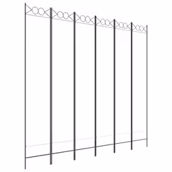 Divisorio a 6 Pannelli Bianco 240x200 cm Tessutocod mxl 121374 - Vista aggiuntiva 2