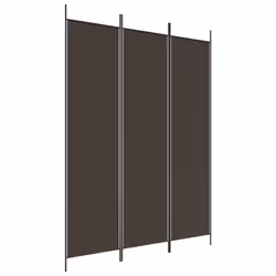 Divisorio a 3 Pannelli Marrone 150x200 cm in Tessutocod mxl 82514 - Vista aggiuntiva 2