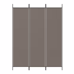 vidaXL Divisorio a 3 Pannelli Antracite 150x220 cm in Tessuto - Vista aggiuntiva 3