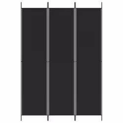 Divisorio a 3 Pannelli Nero 150x220 cm in Tessutocod mxl 118557 - Vista aggiuntiva 3