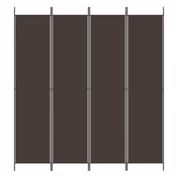Divisorio a 4 Pannelli Marrone 200x220 cm in Tessutocod mxl 106885