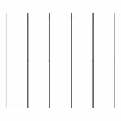 Divisorio a 5 Pannelli Bianco 250x220 cm Tessutocod mxl 104445