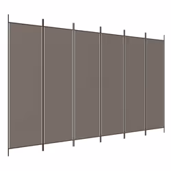 Divisorio a 6 Pannelli Antracite 300x220 cm Tessutocod mxl 73284 - Vista aggiuntiva 2