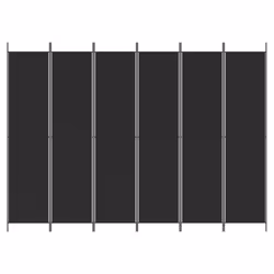 Divisorio a 6 Pannelli Nero 300x220 cm in Tessutocod mxl 97108 - Vista aggiuntiva 3