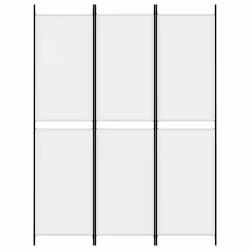 Divisorio a 3 Pannelli bianco 150x200 cm in Tessutocod mxl 118555