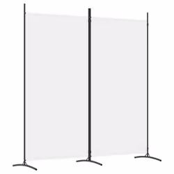 Divisorio a 2 Pannelli Bianco 175x180 cm Tessutocod mxl 120887 - Vista aggiuntiva 2