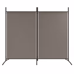 Divisorio a 2 Pannelli Antracite 175x180 cm Tessutocod mxl 72985 - Vista aggiuntiva 3