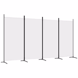 Divisorio a 4 Pannelli Bianco 346x180 cm Tessutocod mxl 72998 - Vista aggiuntiva 2